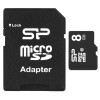 Karta pamięci Silicon Power microSDHC 8GB Class 10 + ADAPTER microSD-SD (SP008GBSTH010V10SP)-10014062