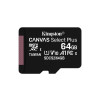 Karta pamięci z adapterem Kingston Canvas Select Plus SDCS2/64GB (64GB; Class 10, Class U1, V10; + adapter)-10040521