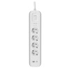 Listwa zasilająca Belkin Power Surge 4-PORT + 1xUSB-A +1xUSB-C 2.4A PD 525J 2m White Schuko-10064244