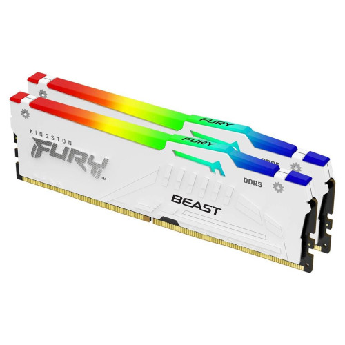 Kingston FURY DDR5 32GB (2x16GB) 6000MHz CL40 Beast White RGB XMP-10012576