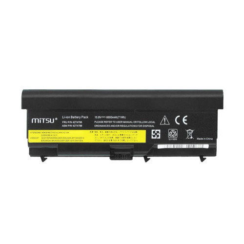 Bateria Mitsu do Lenovo E40, E50, SL410, SL510 (6600mah)-1001628