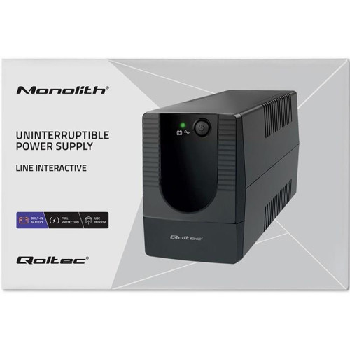 QOLTEC ZASILACZ AWARYJNY UPS LINE INTERACTIVE | MONOLITH | 850VA | 480W-10017989