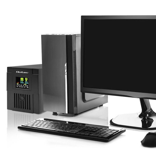QOLTEC ZASILACZ AWARYJNY UPS LINE INTERACTIVE | MONOLITH | 1500VA | 900W | LCD | USB-10018057