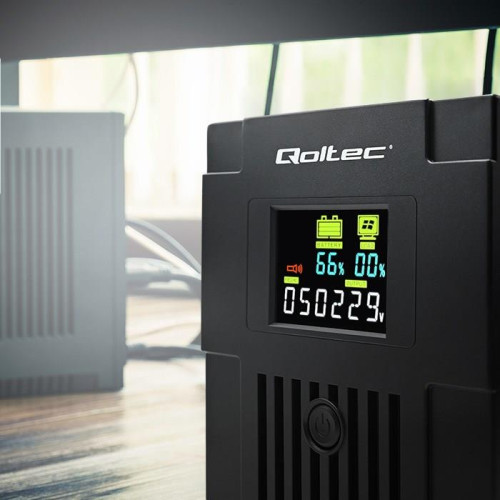 QOLTEC ZASILACZ AWARYJNY UPS LINE INTERACTIVE | MONOLITH | 1500VA | 900W | LCD | USB-10018063