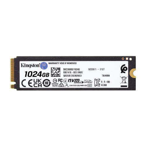 Dysk SSD Kingston KC3000 (1TB; M.2 2280; PCIe 4.0 x4 NVMe; SKC3000S/1024G)-10035897