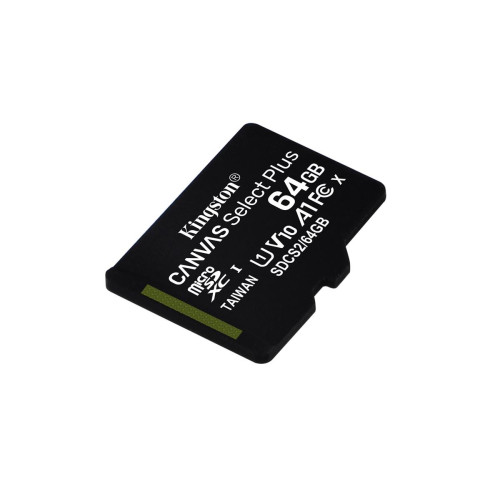 Karta pamięci z adapterem Kingston Canvas Select Plus SDCS2/64GB (64GB; Class 10, Class U1, V10; + adapter)-10040522