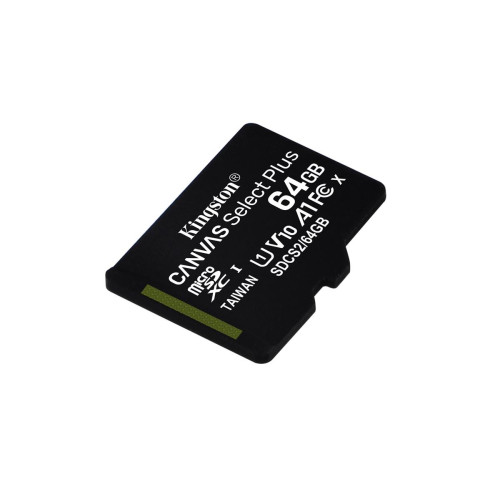 Karta pamięci Kingston Canvas Select Plus SDCS2/64GBSP (64GB; Class 10, Class A1; Karta pamięci)-10040546