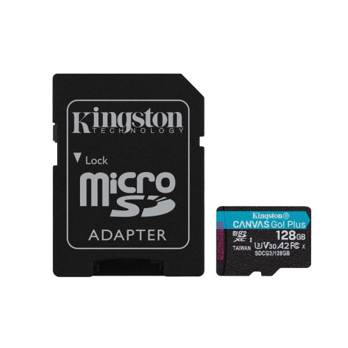 KINGSTON microSDXC Canvas Go Plus 128GB + adapter-10040549