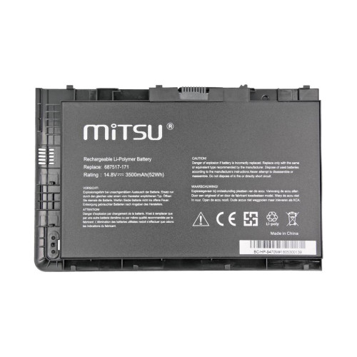 Bateria Mitsu do HP EliteBook Folio 9470m-1004664