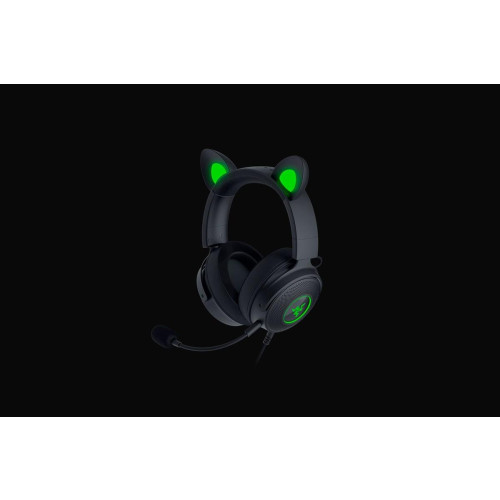 Razer Wired, Nauszne, Czarny, Zestaw słuchawkowy do gier, Kraken V2 Pro, Kitty Edition-10049127