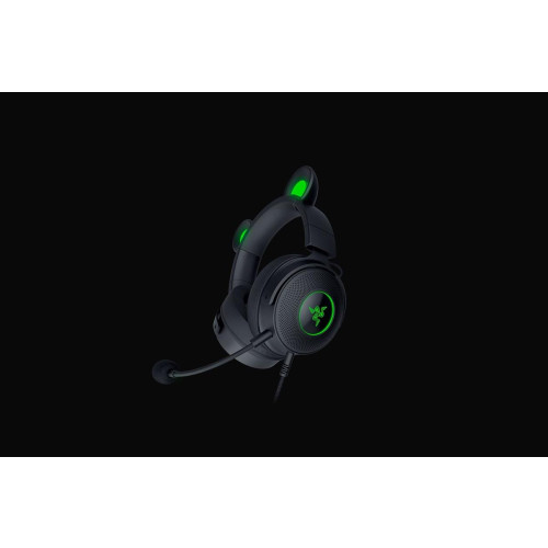Razer Wired, Nauszne, Czarny, Zestaw słuchawkowy do gier, Kraken V2 Pro, Kitty Edition-10049130