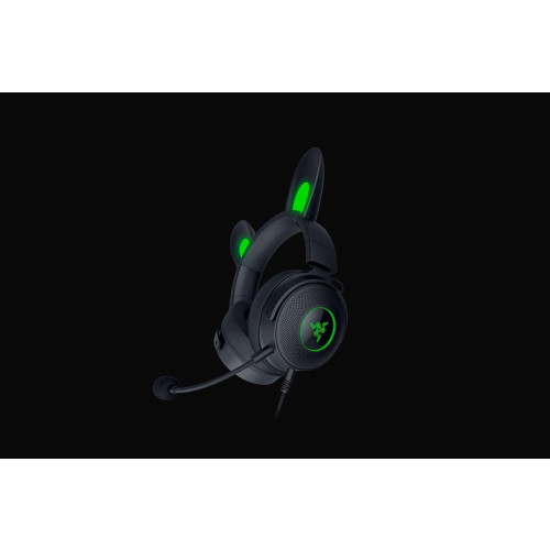 Razer Wired, Nauszne, Czarny, Zestaw słuchawkowy do gier, Kraken V2 Pro, Kitty Edition-10049132