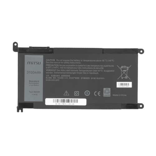 Bateria Mitsu do Dell Vostro 14 (5468), Inspiron 15 (5568) - 3100mAh-1005692