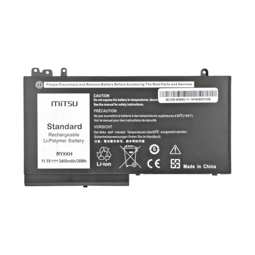Bateria Mitsu do Dell Latitude E5450, E5550 - 11.1V-1005764