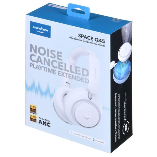 Słuchawki bezprzewodowe Soundcore Space Q45 białe-10067126