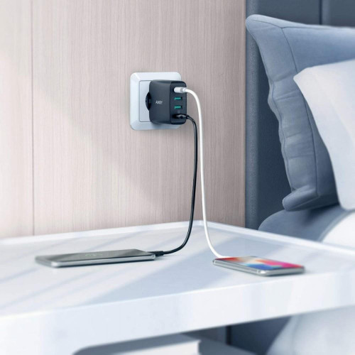 PA-T18 ładowarka sieciowa 4xUSB Quick Charge 3.0 10.2A 42W-1007211