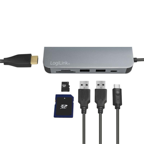 Hub Wielofiunkcyjny USB-C Czytnik kart HDMI PD-1009931