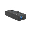 Hub USB 4 porty Mantis 2 USB 3.0 z włącznikiem + zasilacz -1010200