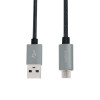 Kabel USB 2.0 A męski do Micro-B męski, dł. 2m Szary -1012594
