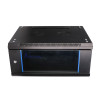 Szafka wisząca rack 4U 600x450 czarna szklane drzwi-758748