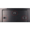 Szafka wisząca rack 4U 600x450 czarna szklane drzwi-10156279