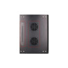Szafka wisząca rack 4U 600x450 czarna szklane drzwi-10156280