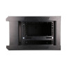 Szafka wisząca rack 4U 600x450 czarna szklane drzwi-10156284