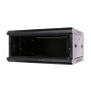 Szafka wisząca rack 4U 600x450 czarna szklane drzwi-10156286