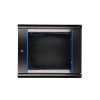 Szafka wisząca rack 9U 600x600 czarna szklane drzwi-10156338