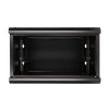 Szafka wisząca rack 6U 600x450 czarna szklane drzwi-10156356