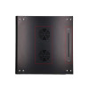 Szafka wisząca rack 6U 600x450 czarna szklane drzwi-10156360