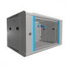 Szafka wisząca rack 6U 600x450 szara szklane drzwi -758816