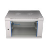 Szafka wisząca rack 6U 600x450 szara szklane drzwi-10156362