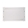 Szafka wisząca rack 6U 600x450 szara szklane drzwi-10156365