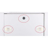 Szafka wisząca rack 6U 600x450 szara szklane drzwi-10156370