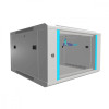 Szafka wisząca rack 6U 600x600 szara szklane drzwi -758824