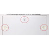 Szafka wisząca rack 9U 600x450 szara szklane drzwi-10156394