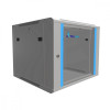 Szafka wisząca rack 9U 600x600 szara szklane drzwi -758840