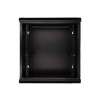 Szafka wisząca rack 12U 600x450 czarna szklane drzwi-10156522