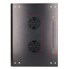 Szafka wisząca rack 12U 600x450 czarna szklane drzwi-10156525