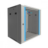 Szafka wisząca rack 12U 600x450 szara szklane drzwi -759894