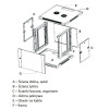 Szafka wisząca rack 12U 600x600 czarna szklane drzwi -10156562