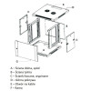 Szafka wisząca rack 12U 600x600 czarna dwusekcyjna-10156587
