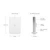 Punkt dostępu Unifi 6 In-Wall 573,5 Mbit/s Biały Obsługa PoE U6-IW-10163709