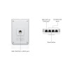 Punkt dostępu Unifi 6 In-Wall 573,5 Mbit/s Biały Obsługa PoE U6-IW-10163710