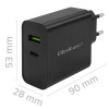 Ładowarka Super Quick PD | 1xUSB-C | 1xUSB | 45W | 5-20V | 2.25-3A | Czarna-10163723