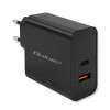 Ładowarka Super Quick PD | 1xUSB-C | 1xUSB | 65W | 5-20V | 1.5-3.25A | Czarna -10163728