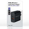Ładowarka Super Quick PD | 1xUSB-C | 1xUSB | 65W | 5-20V | 1.5-3.25A | Czarna-10163730