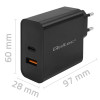 Ładowarka Super Quick PD | 1xUSB-C | 1xUSB | 90W | 5-20V | 2.4-4.35A | Czarna -10163732