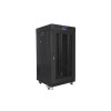 Szafa stojąca 19 cali 22U 600x600 drzwi perforowane LCD (Flat pack) V2 czarna-10164844